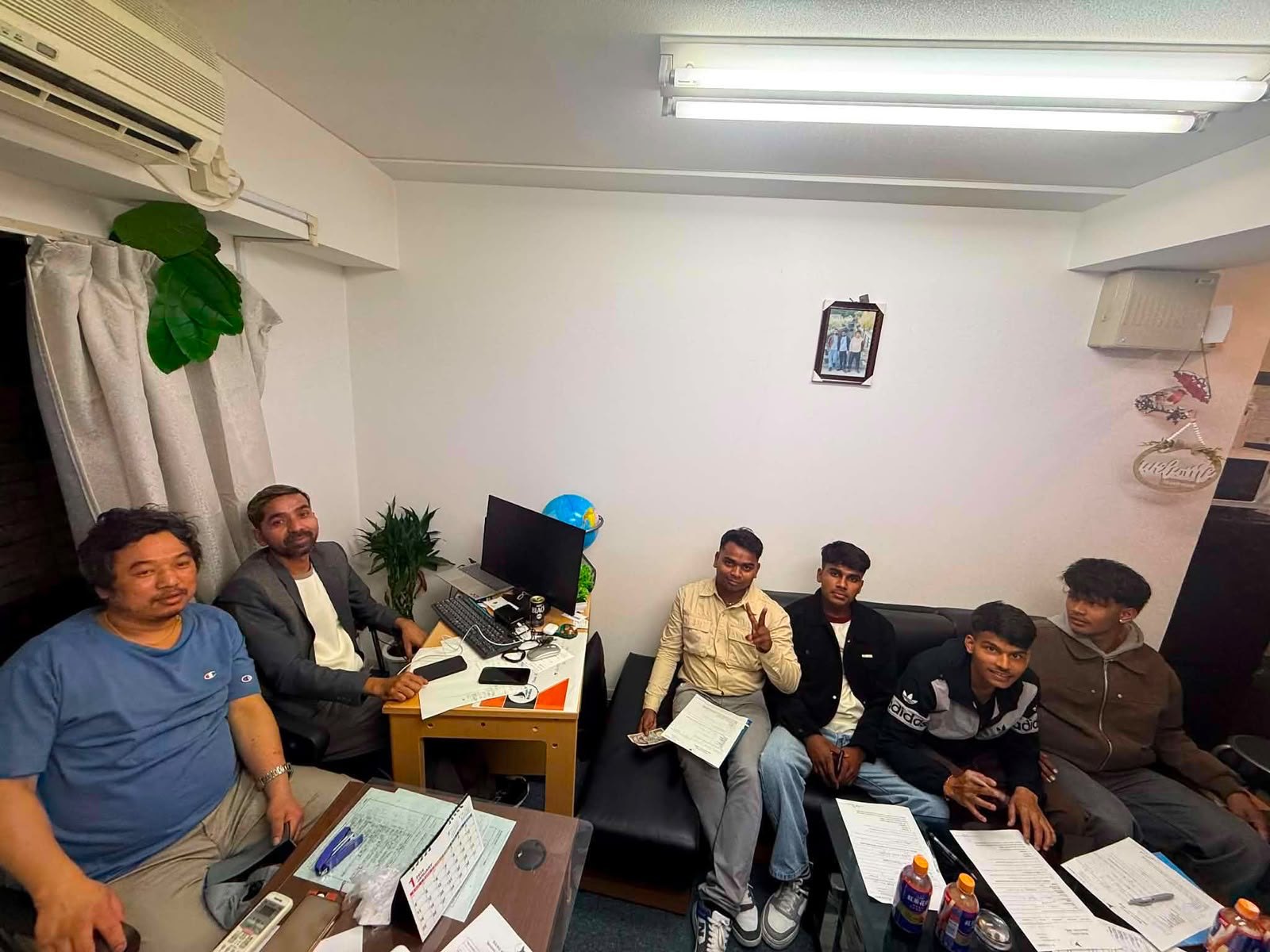 BULBUL staff consulting with new arrivals at the office desks