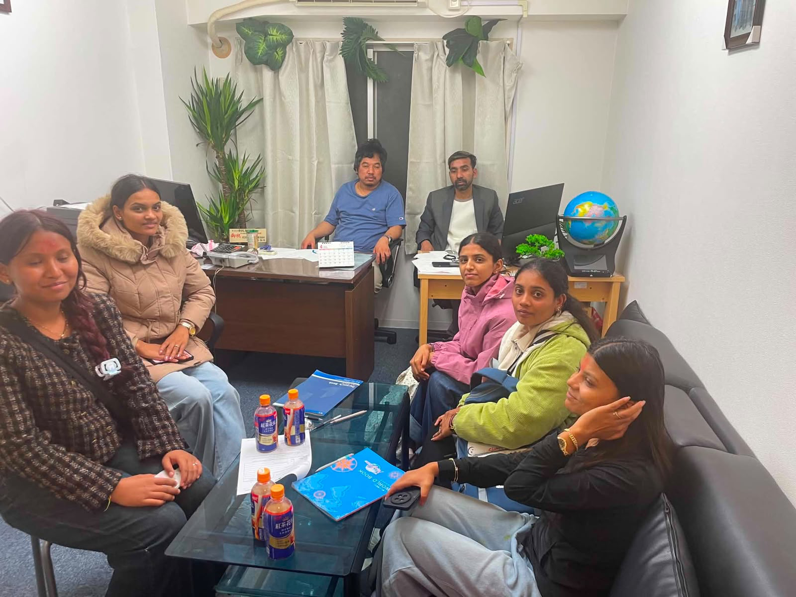 BULBUL staff meeting with newcomers in the Shinjuku office lounge